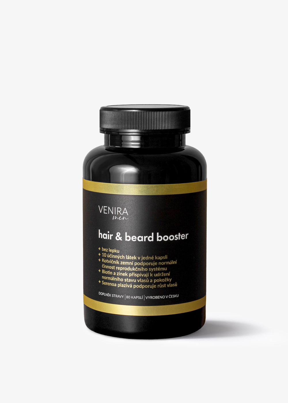 VENIRA Vlasy: Revolučný Produkt pre Zdravé a Krásne Vlasy 1 VENIRA hair & beard booster pre mužov