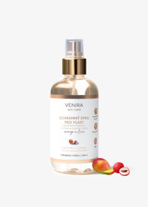 VENIRA ochranný sprej na vlasy 200 ml - Ochrana pred slnkom, chlórom a slanou vodou s vôňou mango-liči