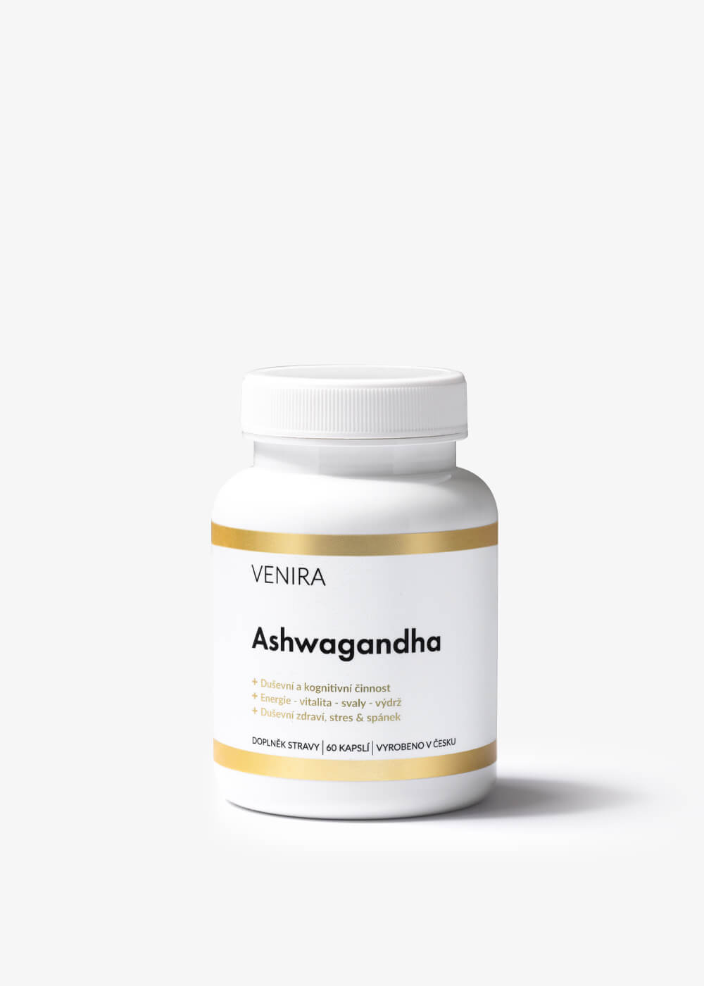 VENIRA Ashwagandha 60 kapsúl - Prírodný adaptogén pre stres a energiu 1 VENIRA ashwagandha