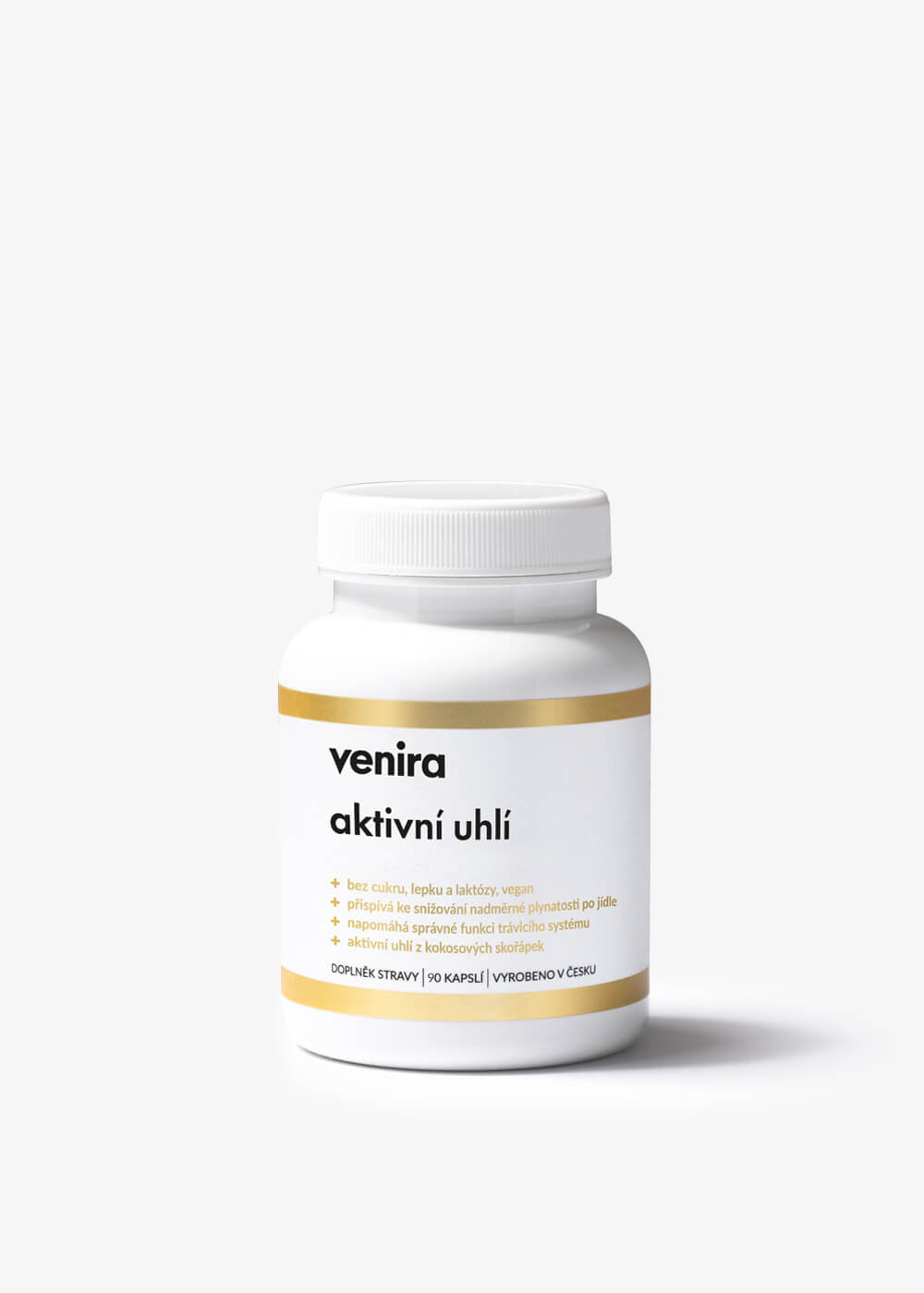 VENIRA Aktívne Uhlie 90 Kapsúl - Prírodný Detox a Podpora Zdravia 1 VENIRA aktívne uhlie