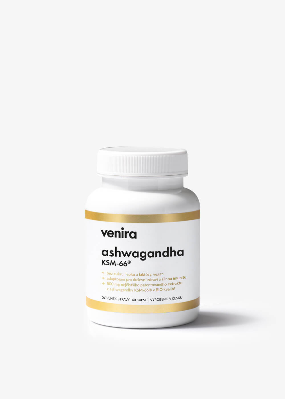 VENIRA ashwagandha KSM-66® - 60 kapsúl pre stres a energiu 1 VENIRA ashwagandha KSM-66®