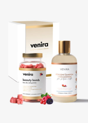 VENIRA darčeková sada Beauty Bomb a kolagénový šampón