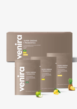 VENIRA Super Greens s probiotikami, mix 3 príchutí, 340 g