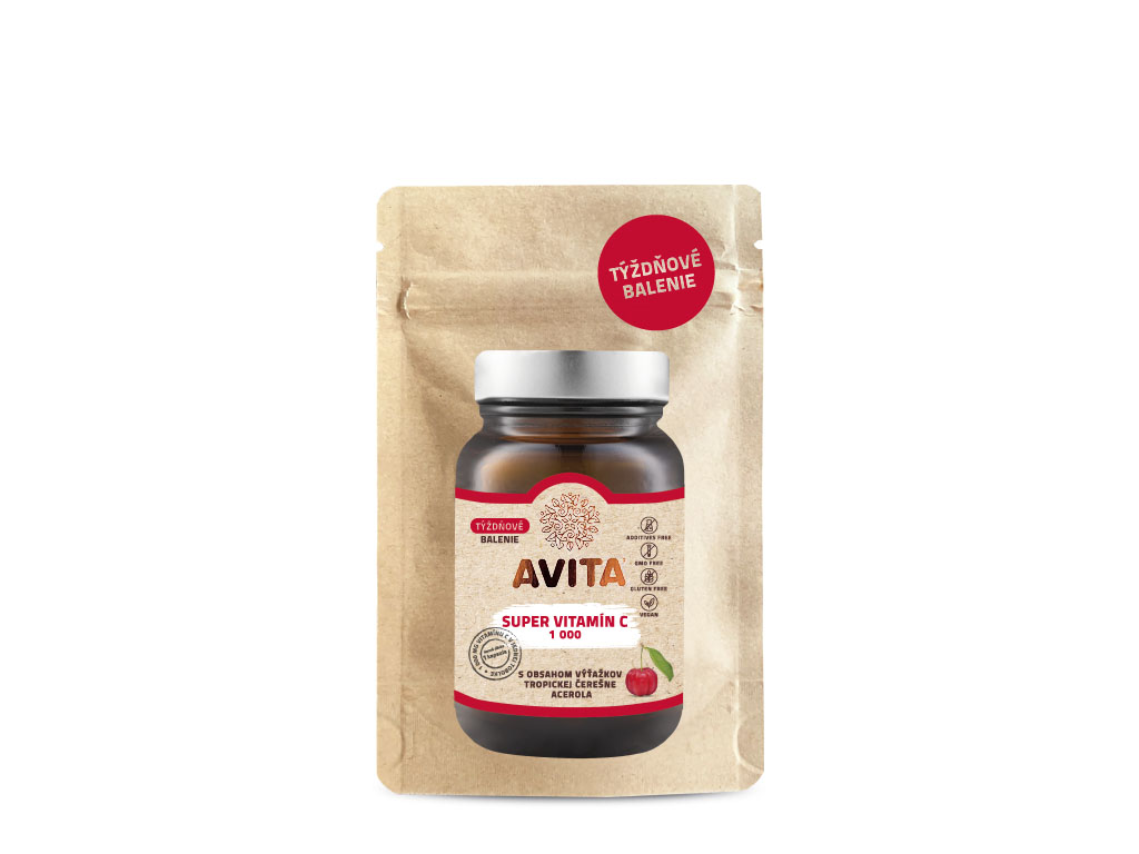 AVITA Super Vitamin C 1000 – týždňové balenie 1 AVITA Super Vitamin C 1000 – týždňové balenie